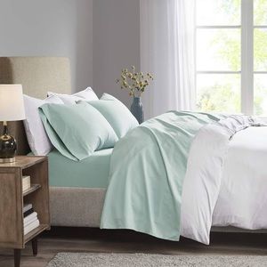 Madison Park 3M Microcell Twin XL Sheet Set in Seafoam